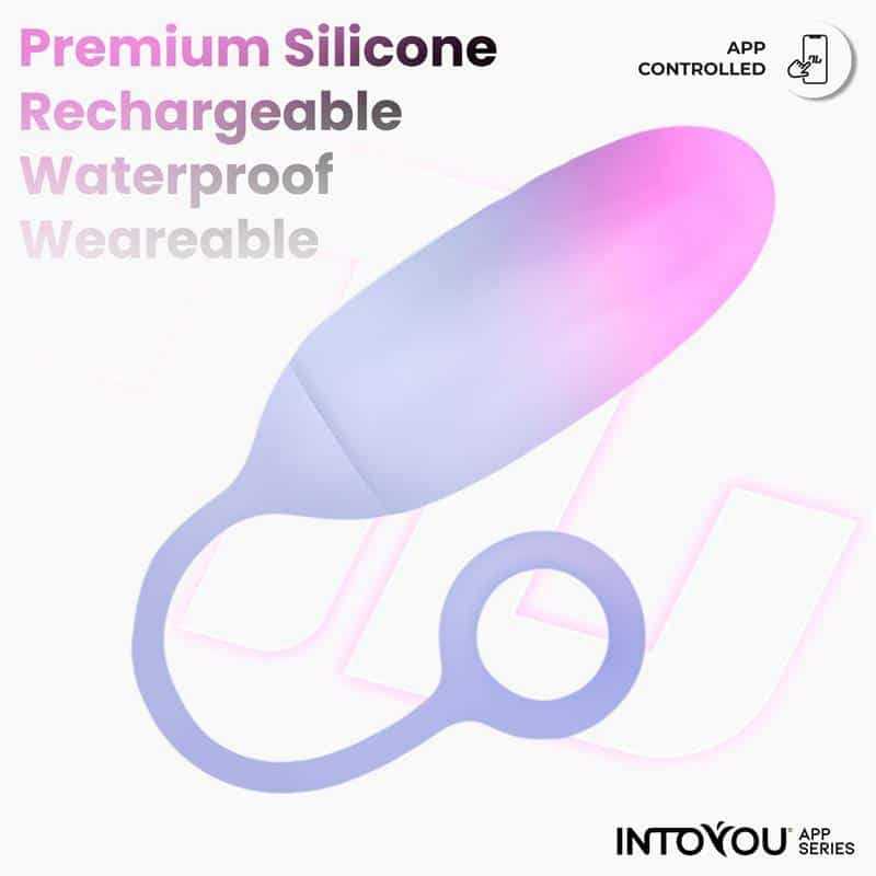 Silicone Double Layer Egg with Pink/Blue APP Silicone Double Layer Egg with Pink/Blue APP