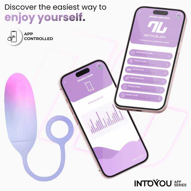 Silicone Double Layer Egg with Pink/Blue APP Silicone Double Layer Egg with Pink/Blue APP