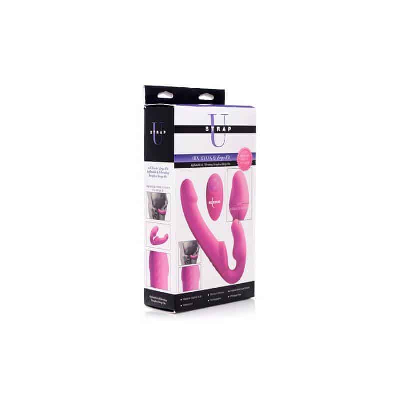 Inflatable Double Function Vibrator Inflatable Remote Control Pink Inflatable Double Function Vibrator Inflatable Remote Control Pink