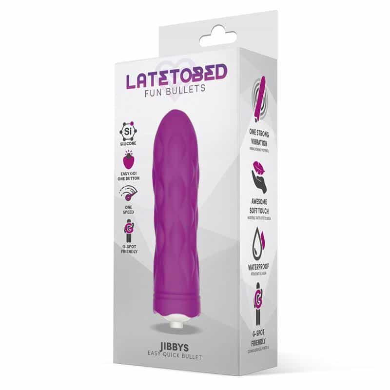 Jibbys Bullet Vibrator Easy Quick Silicone Purple Jibbys Bullet Vibrator Easy Quick Silicone Purple