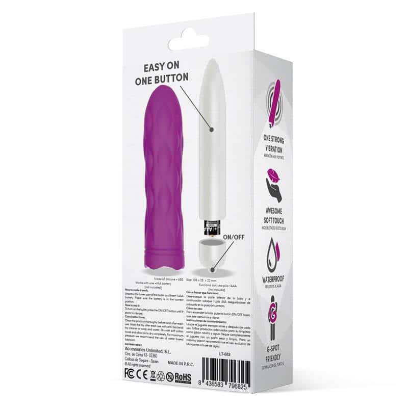 Jibbys Bullet Vibrator Easy Quick Silicone Purple Jibbys Bullet Vibrator Easy Quick Silicone Purple