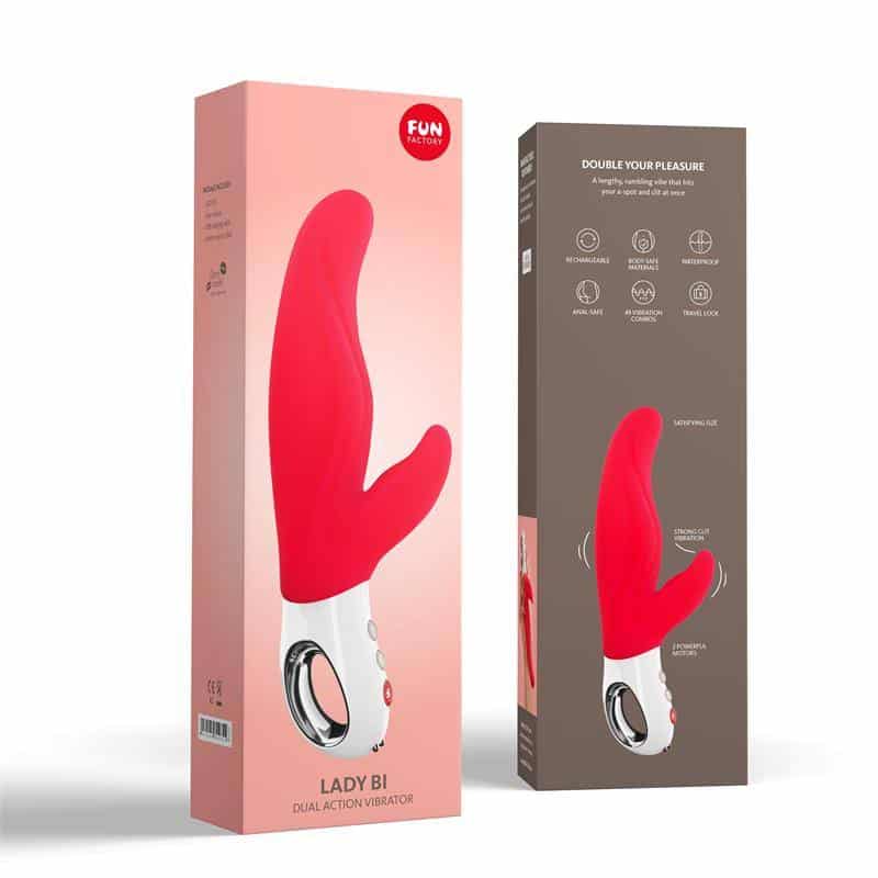 Lady Bi Vibrator India Red Lady Bi Vibrator India Red