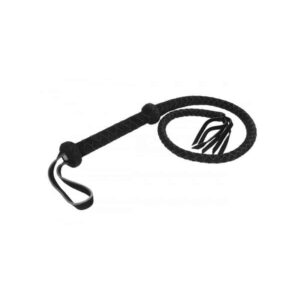 Arab Whip Leather Black 100cm