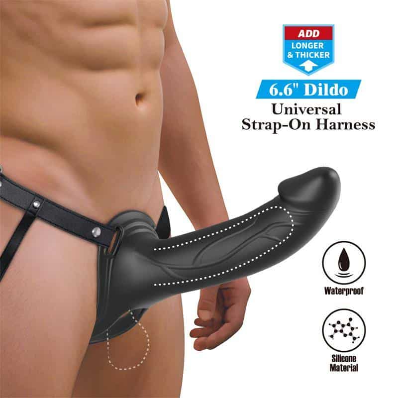 London Universal Harness with Hollow Dildo 6.6 London Universal Harness with Hollow Dildo 6.6