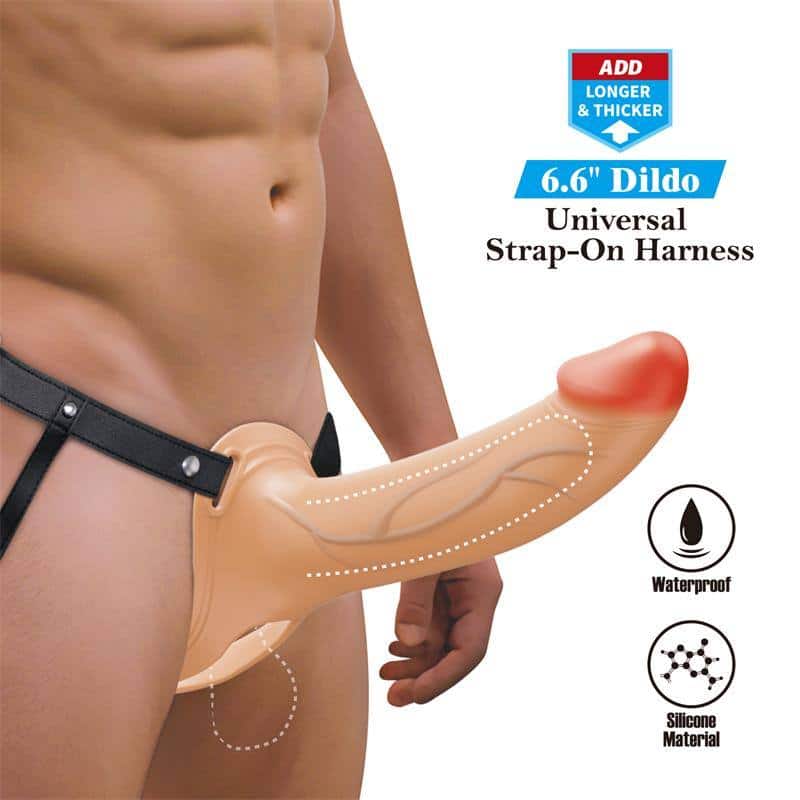 London Universal Harness with Hollow Dildo 6.6 London Universal Harness with Hollow Dildo 6.6