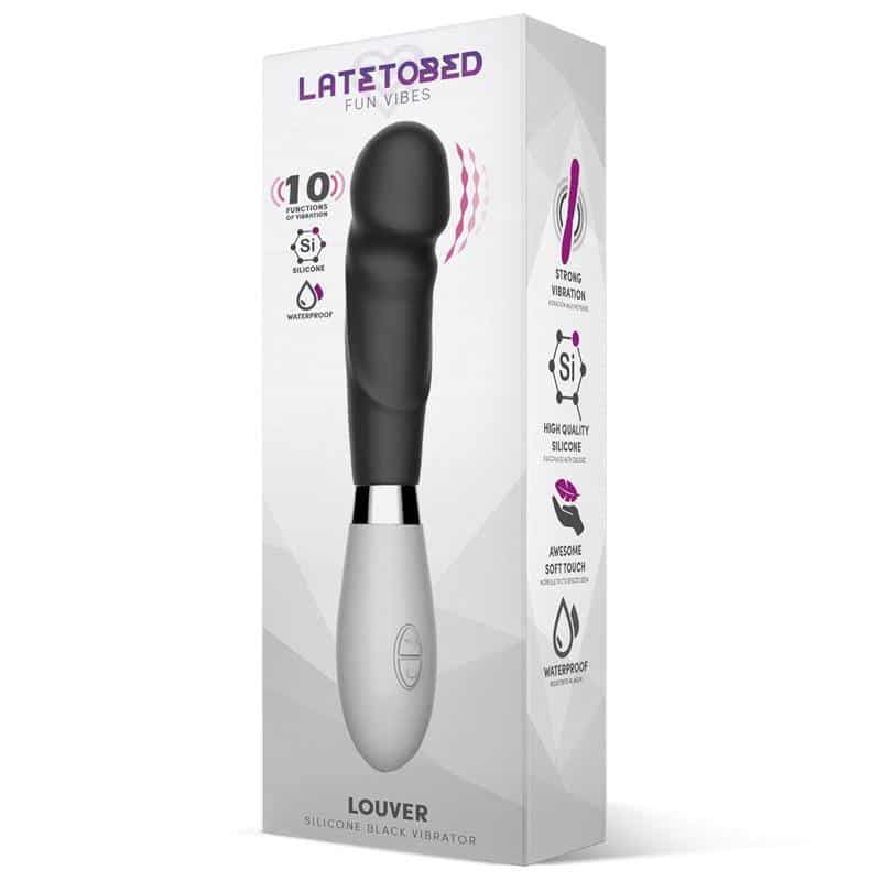 Louver Vibrating Silicone Black Louver Vibrating Silicone Black