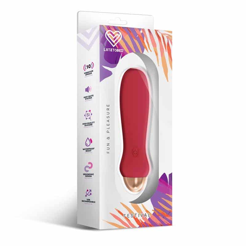 Luxo Stimulator 10 Speeds Rust Red Luxo Stimulator 10 Speeds Rust Red