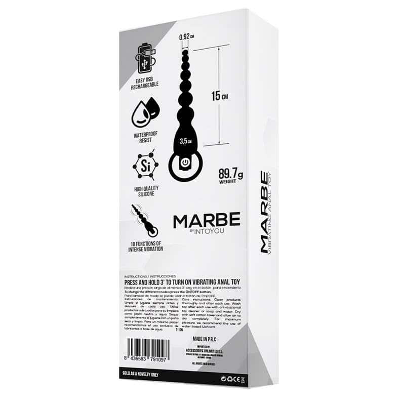 Marbe Anal Chain with Vibration USB Silicone Marbe Anal Chain with Vibration USB Silicone