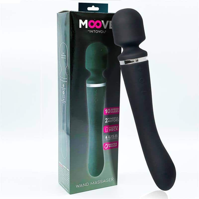 Massage 2 in 1 Silicone Black