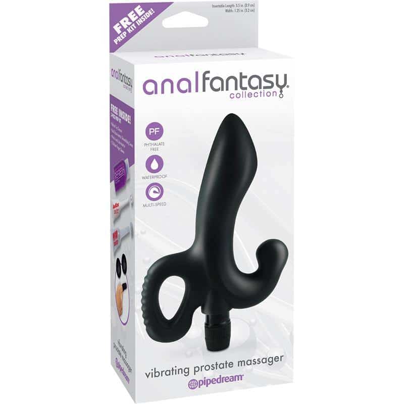 Prostate Massager with Vibration Black Prostate Massager with Vibration Black
