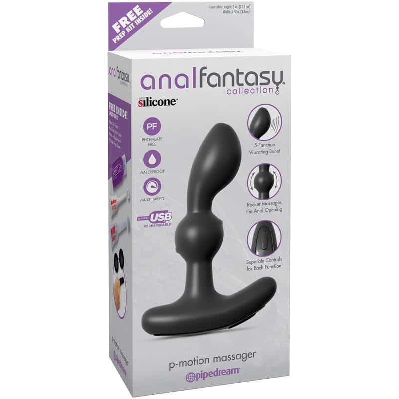 Prostatic Massager P-Motion Black Prostatic Massager P-Motion Black