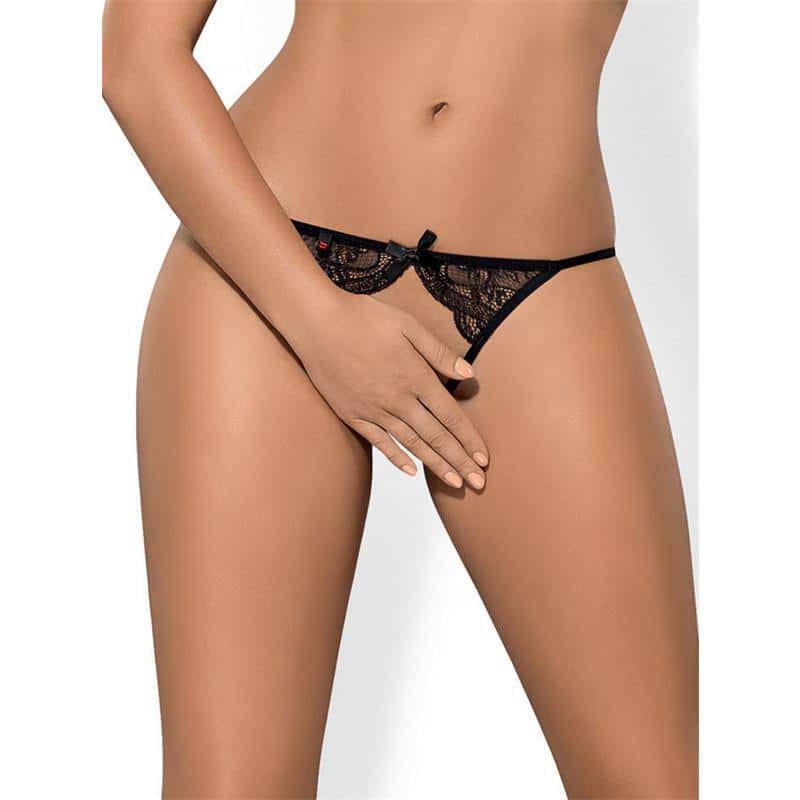 Miamor Open Briefs Black Color