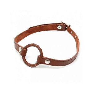 Brown Leather Ring Gag