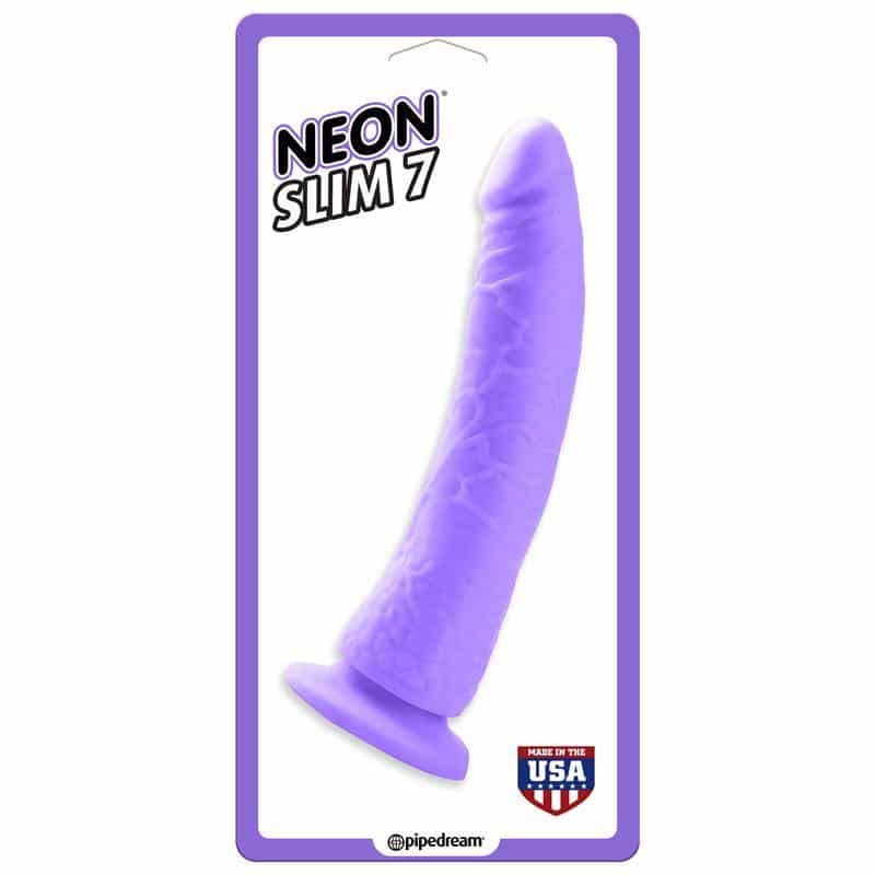 Neon Dildo Slim 7 Purple Neon Dildo Slim 7 Purple