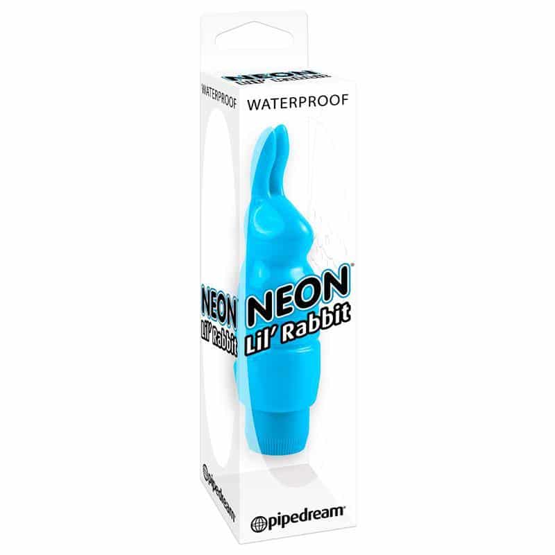 Neon Mini Vibrator Luv Touch Rabbit Blue Neon Mini Vibrator Luv Touch Rabbit Blue