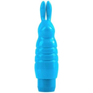 Neon Mini Vibrator Luv Touch Rabbit Blue