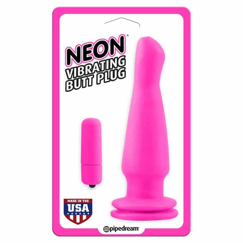 Neon Plug Anal Vibrator Pink