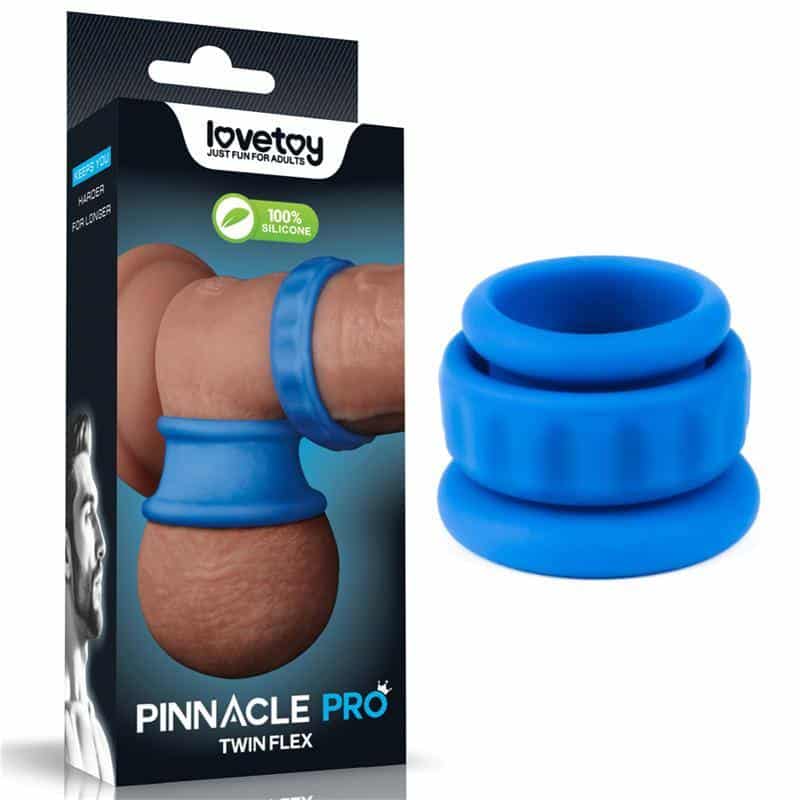 Pinnacle Pro Twin Flex Stretcher Double Ring for the Penis