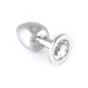 Plug Anal Aço Inoxidável Transparente