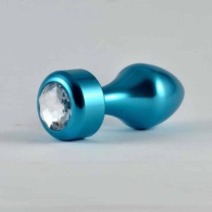 Plug Anal Blue Rosebud with Jewel