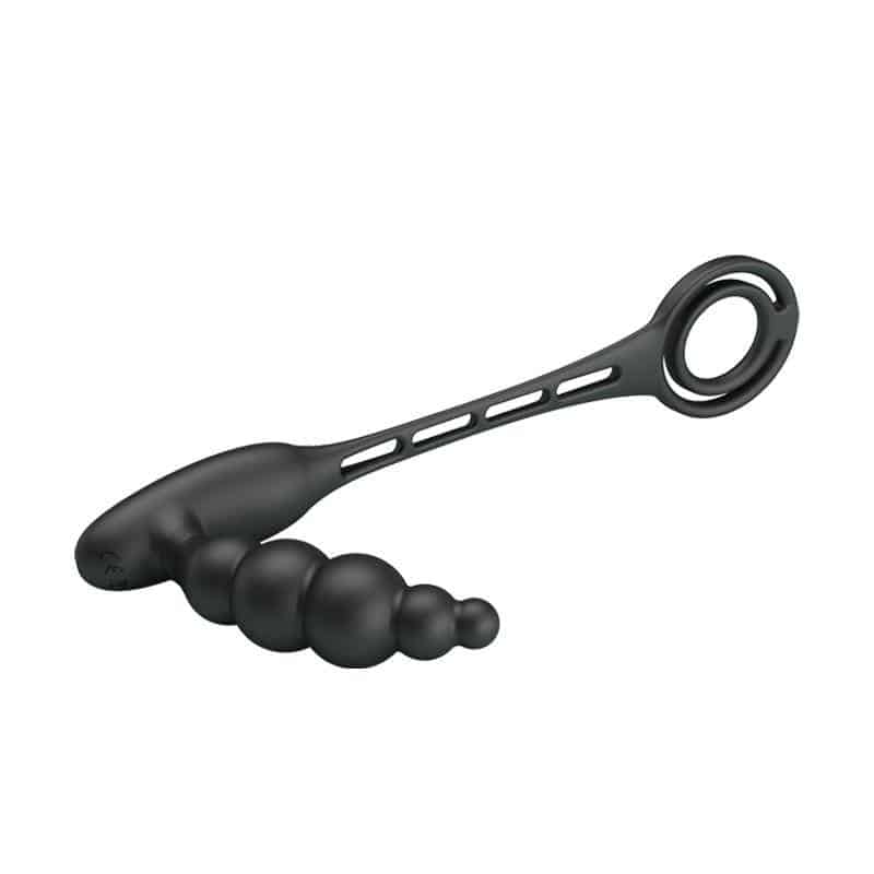 Anal Plug with Ring for the Penis with Vibration Anal Plug with Ring for the Penis with Vibration