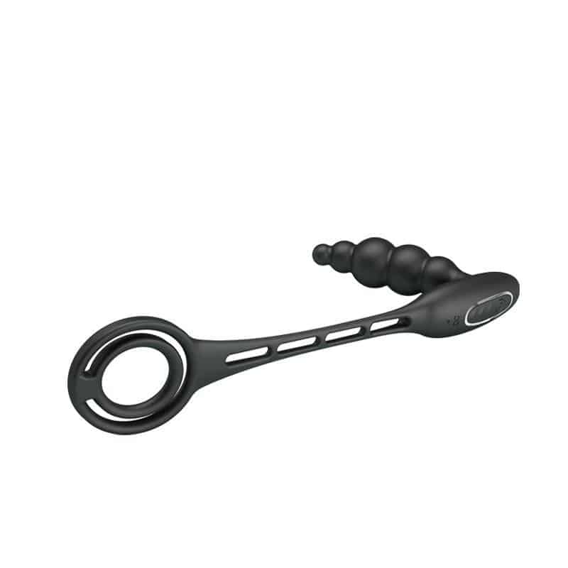 Anal Plug with Ring for the Penis with Vibration Anal Plug with Ring for the Penis with Vibration