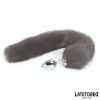 Anal Plug with Grey Tail 40 cm