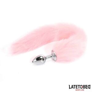 Anal Plug with Pink Tail 40 cm