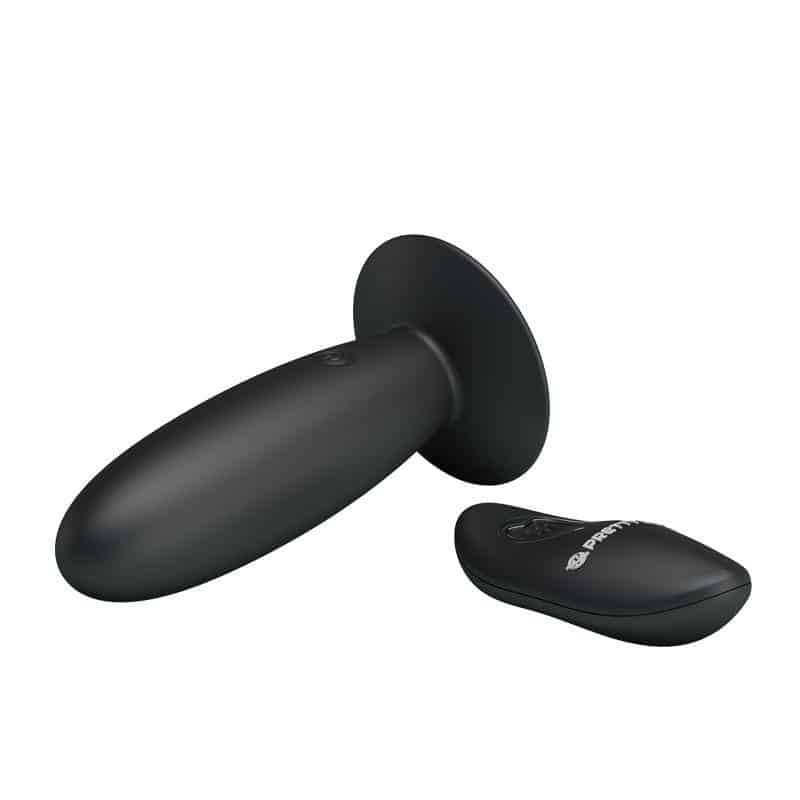 Anal Plug with Remote Control Color Black Anal Plug with Remote Control Color Black
