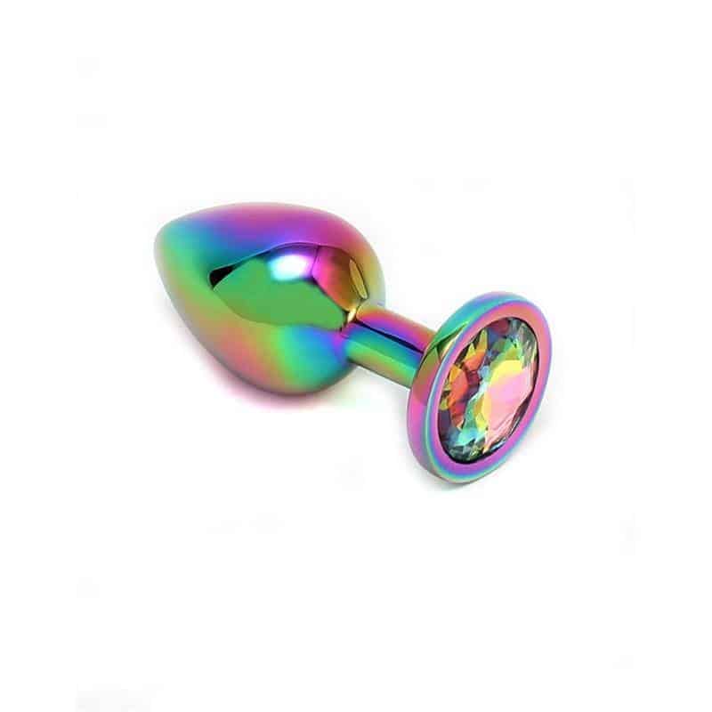 Anal Plug with Rainbow Jewel Pisa Rainbow