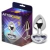 Anal Plug with White Heart Jewel Size S