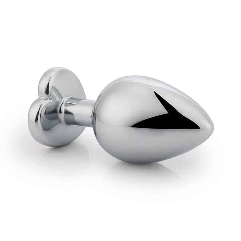 Plug Anal with Heart Jewel Red Scarlet Size M Plug Anal with Heart Jewel Red Scarlet Size M