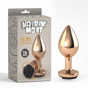 Anal Plug with Evil Rose Jewel Size M