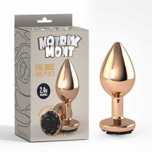 Anal Plug with Evil Rose Jewel Size S