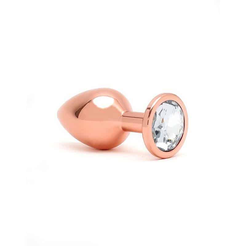 Anal Plug with Rose Gold Jewel Anal Plug with Rose Gold Jewel