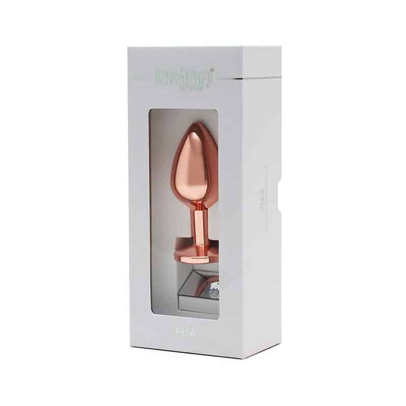 Anal Plug with Rose Gold Jewel Anal Plug with Rose Gold Jewel