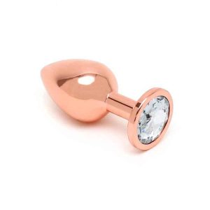 Anal Plug with Rose Gold Jewel