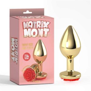 Anal Plug with Showy Jewel Size M
