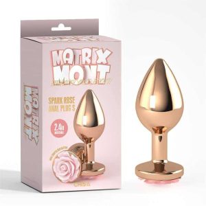 Anal Plug with Spark Rose Jewel Size S