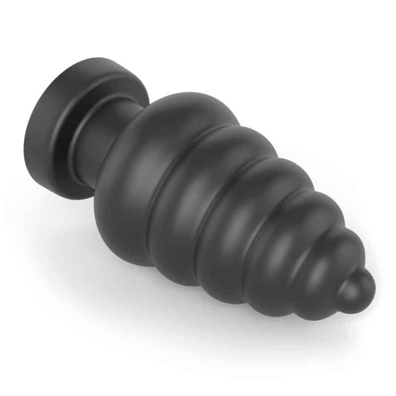 Anal Plug with Vibration King Sized 7 Black Anal Plug with Vibration King Sized 7 Black
