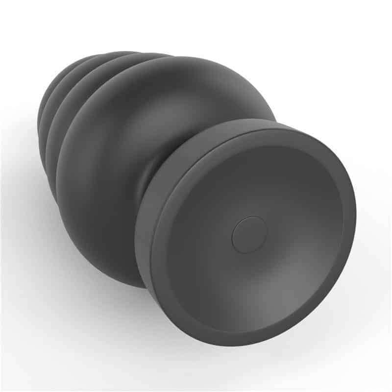 Anal Plug with Vibration King Sized 7 Black Anal Plug with Vibration King Sized 7 Black