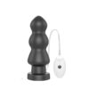 Anal Plug with Vibration King Sized 7.8 Black