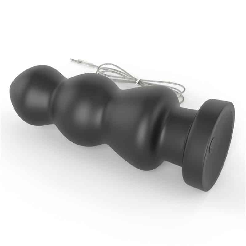 Anal Plug with Vibration King Sized 7.8 Black Anal Plug with Vibration King Sized 7.8 Black