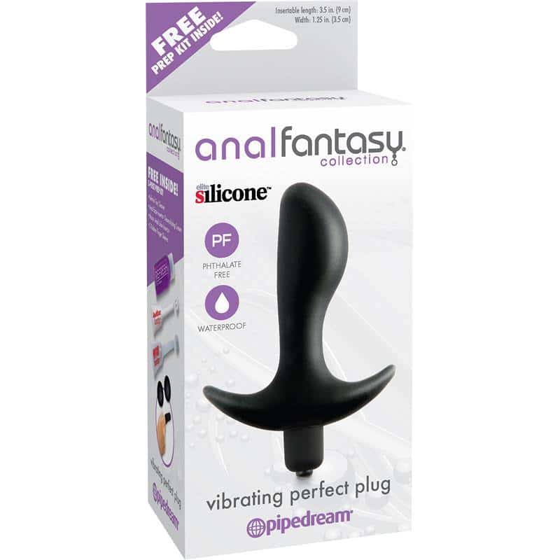 Perfect Plug Black Vibrating Anal Plug Perfect Plug Black Vibrating Anal Plug