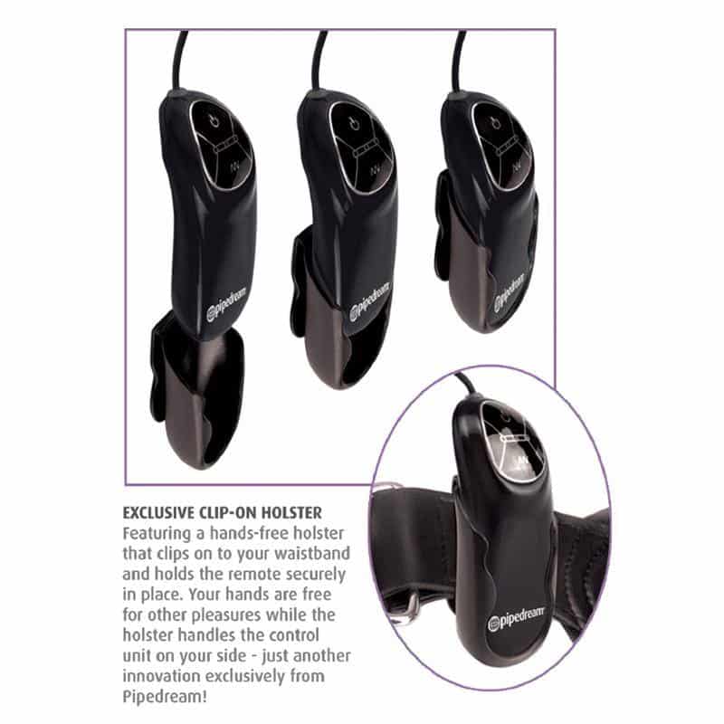 Anal Plug with Vibration and Remote Control Black Anal Plug with Vibration and Remote Control Black