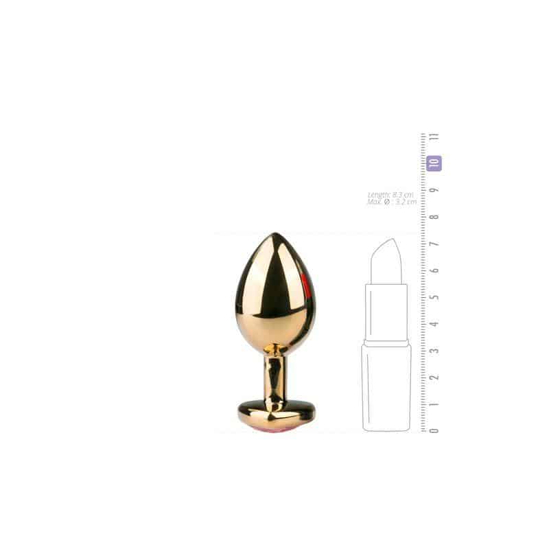 Aluminum Anal Plug No. 7 - Gold/Pink Aluminum Anal Plug No. 7 - Gold/Pink