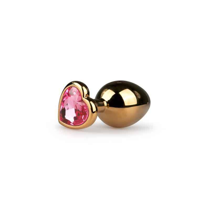 Plug Anal de Alumínio N.º 7 - Ouro/Rosa