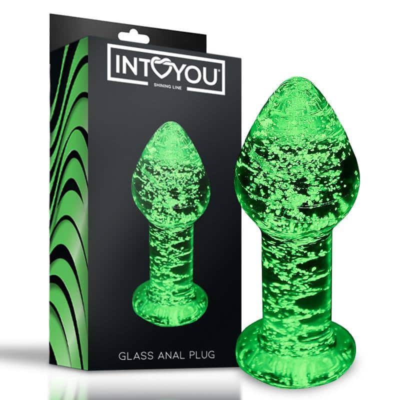 Glow in the Dark Crystal Anal Plug