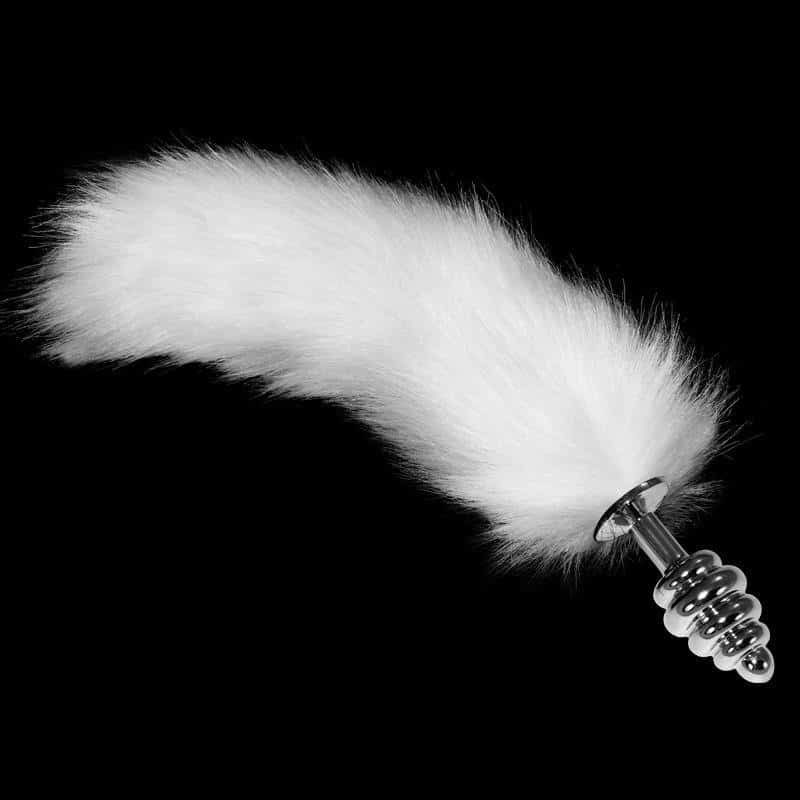 Metal Spiral Plug with White Tail