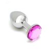 Metal Anal Plug Sofia Pink Jewel